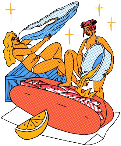 Sparkling Los Angeles Sticker by Broad Street Oyster Co