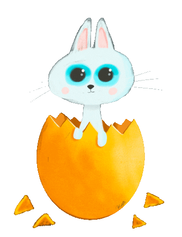 Easter Bunny Spring Sticker