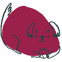 Cute Dog Sticker by Sarah Ambichl