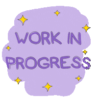 Work Lettering Sticker