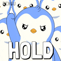 Holding Hold The Line GIF by Pudgy Penguins