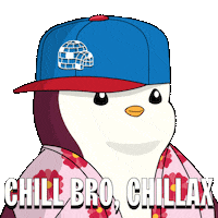 Breathe Chill Out Sticker by Pudgy Penguins