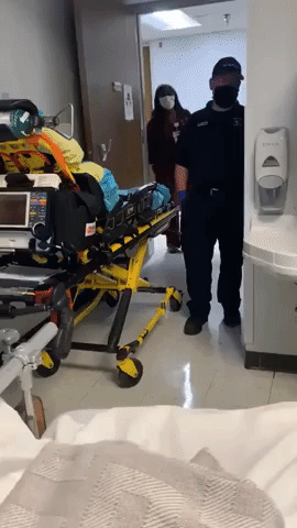 Son Surprises Father as He Recovers From Car Accident in Louisiana Hospital