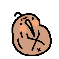 kiwikiwi2019 no nope kiwi 싫어 Sticker