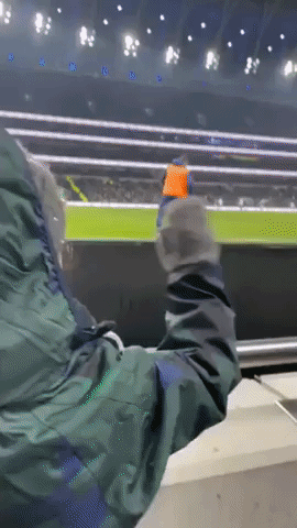 Young Spurs Fan Delighted as Striker Son Waves From Sideline