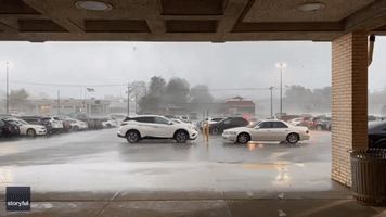 Tornado Hits Mall Parking Lot in Ohio