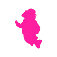 shimizukouen 楽しい ピンク 魚 釣り Sticker