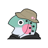 Fish Attention Sticker by Shimizukouen