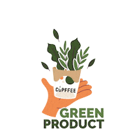 Vegan Sustainability Sticker by Cupffee
