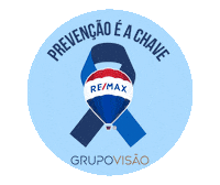 Azul Prevencao Sticker by Remax Grupo Visão