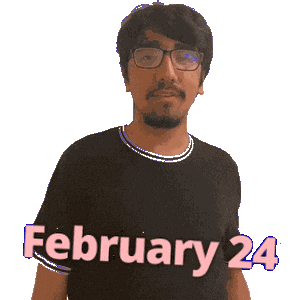 24 February Sticker