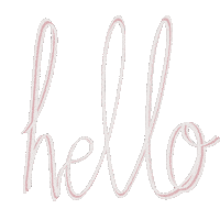Pink Hello Sticker