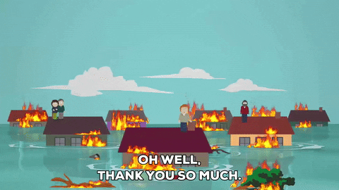 fire thank you GIF by South Park 