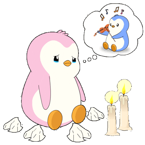 Girl Sobbing Sticker by Pudgy Penguins