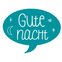 increasecreativity good night gute nacht petrol inccrea Sticker