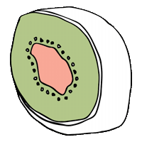 Fruit Kiwi Sticker by Abiby