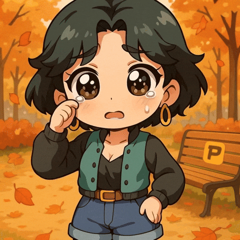 Sad Falling Leaves GIF by Persona