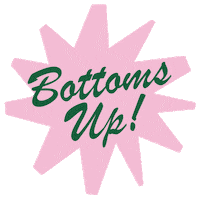 Bottoms Up Cocktail Sticker by Mr.Consistent