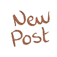 New Post Orange Sticker