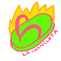 La Chancleta Sticker by Darién Sánchez