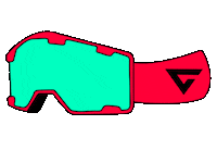 g-rides sport winter glasses ski Sticker