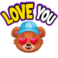Excited I Love You Sticker by Lucas and Friends by RV AppStudios