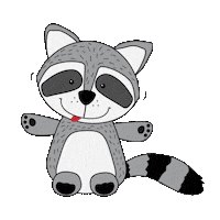 Woody Waschbär Sticker