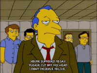 Angry Season 8 GIF by The Simpsons