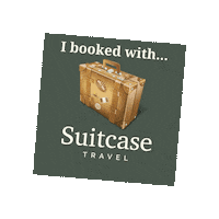 suitcasetravel suitcase holiday booked suitcase travel i booked with suitcase travel Sticker