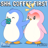Angry Coffee First GIF by Pudgy Penguins