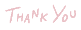 Pink Thank You Sticker by Catharina Stewart