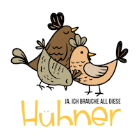 Chicken Hahn Sticker by omamashop