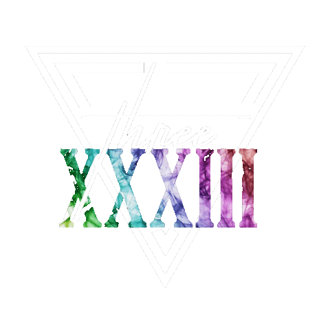 THREE-XXXIII sun sunglasses three 333 Sticker