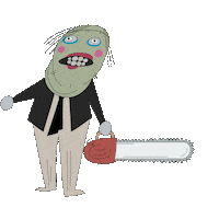 vadbibe horror scary monster dumb Sticker