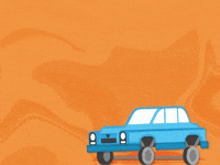 reitzcreative happy trippy car money GIF