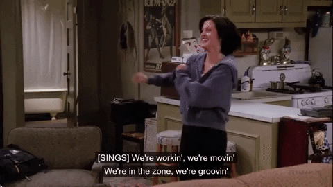 StephCaz giphygifmaker motivation monica chandler GIF