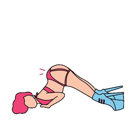 thebrassbarre giphyupload twerk booty pole Sticker