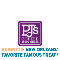 New Orleans Latte Sticker by PJ's Coffee