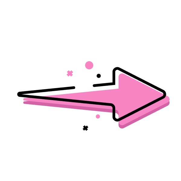 Pink Click Sticker by OneSeven Agency