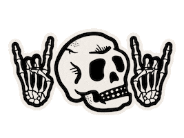 Rocking Hell Yeah Sticker