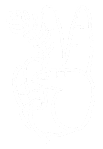 Hand V Sticker by Jef Caine