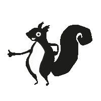 Eekhoorn Sticker by de Notenshop