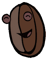 Coffee Bean Sticker