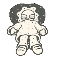 Tired Happy Sunday Sticker