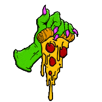 Illustration Pizza Sticker by Big Fang Collective