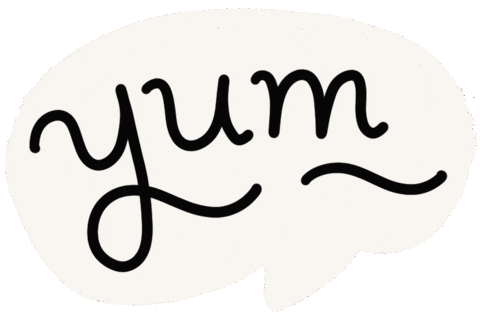 Food Lettering Sticker