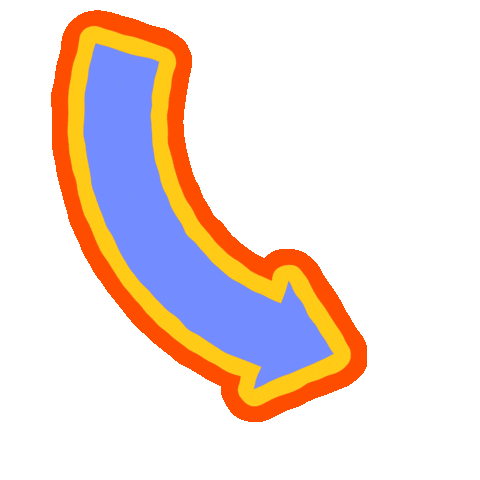 Arrow Rennes Sticker by ÈS.B Studio