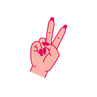 Two Fingers 80S Sticker