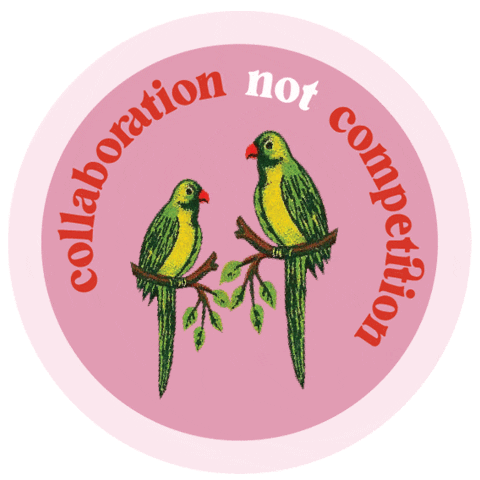 shazandkiks feminism feminist collaboration parrots Sticker
