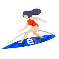 surf playa Sticker by Entel